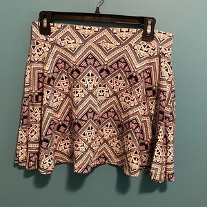 PINK tribal skater skirt - Large